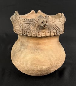 Peter Jones Seneca Mohawk Castellated Pottery Jar