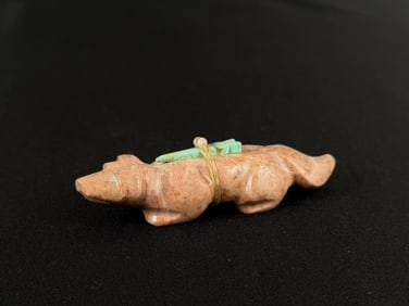 Zuni Carved Dolomite Fox Fetish