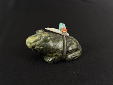 Anderson Weahkee Zuni Carved Frog Fetish
