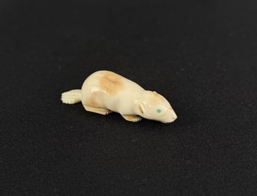 Roy Davis Zuni Carved Beaver Fetish