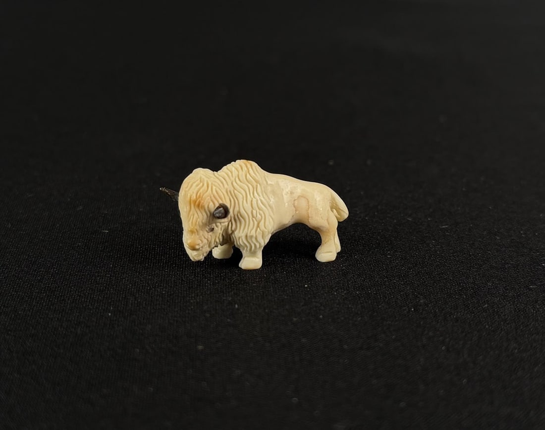 Zuni Carved Mammoth Ivory Buffalo Fetish (1 of 3)