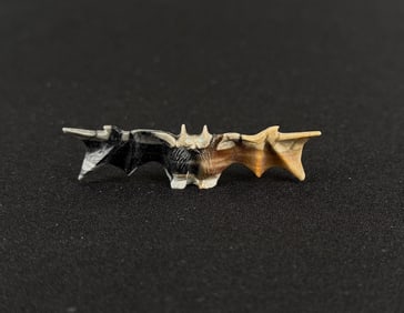 Elfina Lowsayatee Picasso Marble Bat Fetish