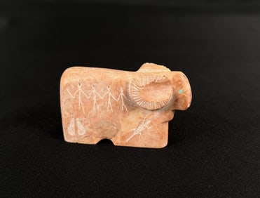 Ulysses Mahkee Zuni Carved Ram Fetish