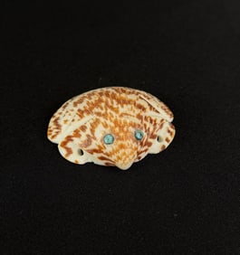 Zuni Carved Shell Frog Fetish