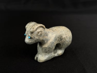 Zuni Carved Travertine Ram Fetish