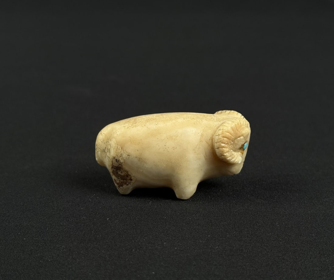 Zuni Carved Banded Agate Ram Fetish (1 of 5)