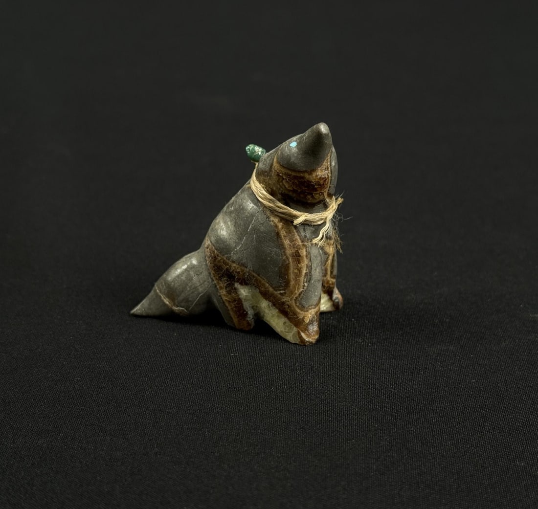 Zuni Carved Septarian Nodule Fox (1 of 4)