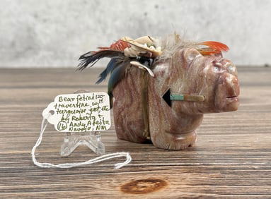 Andy Abeita Zuni Carved Bear Fetish