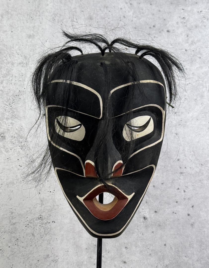 Ron Jago Northwest Coast Indian Dzunukwa Mask (1 of 6)