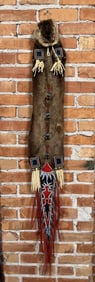 Plains Native American Beaded Otter Medicine Bag