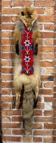 Metis Native American Indian Beaded Fox Bag