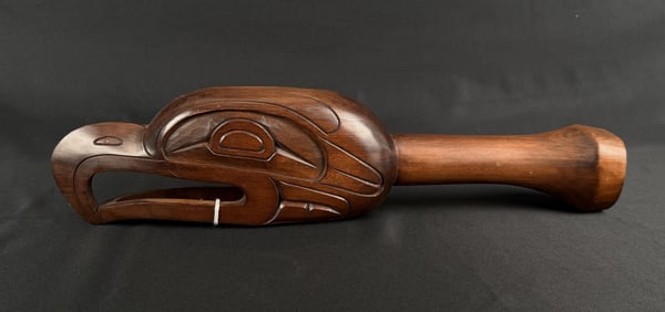 Jim Charlie Haida Northwest Coast Eagle Rattle