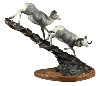 Fred Boyer Spooked Stones Sheep Bronze