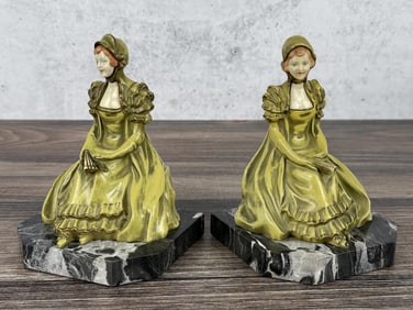 JB Hirsch Foundry Lady In Waiting Bookends