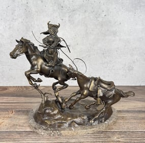 Gary Cook Horse Thief Bronze