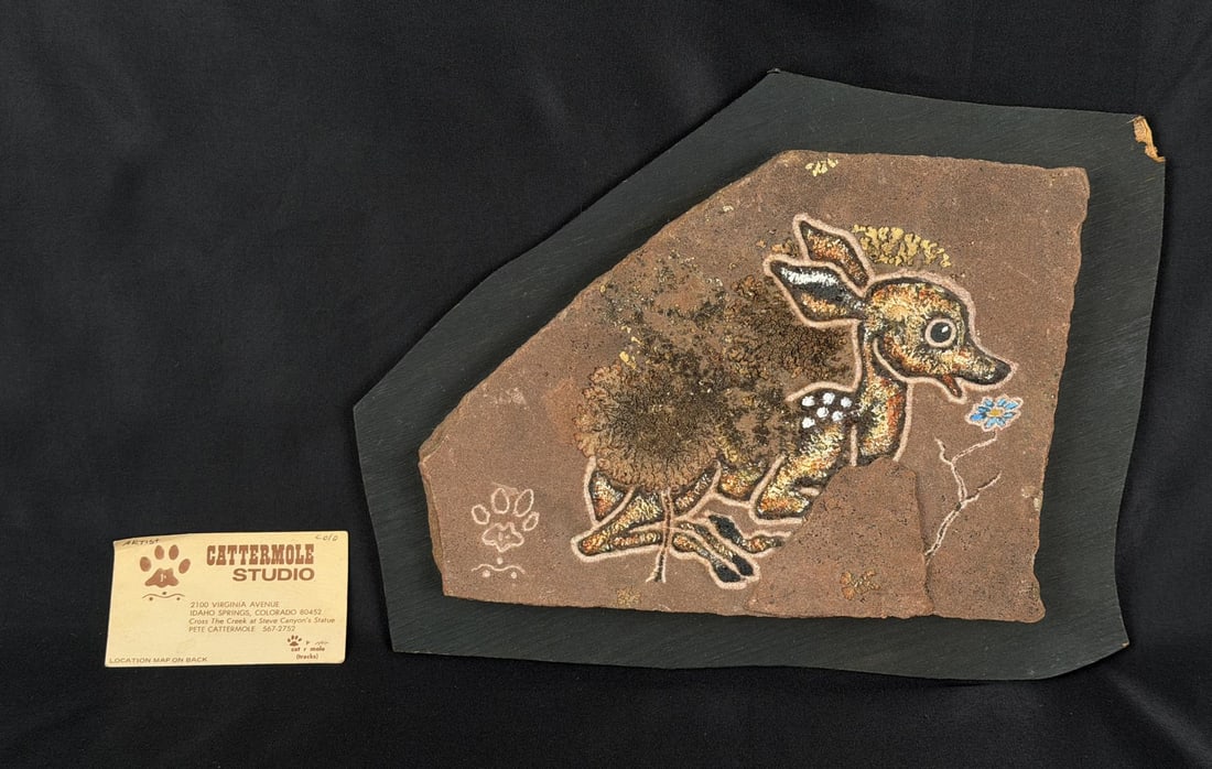 Pete Cattermole Petroglyph Painting: 11 5/8" by 9"