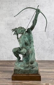 Lorenzo Ghiglieri Warning Arrow to the West Bronze