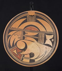 Hopi Pueblo Pottery Hanging Bowl