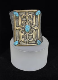 Navajo Sterling Turquoise Ketoh Bow Guard