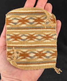 Navajo Indian Miniature Burntwater Sampler Rug