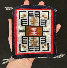 Navajo Indian Miniature Klagetoh Sampler Rug