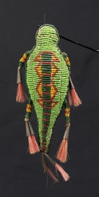 Plains Native American Indian Beaded Fetish