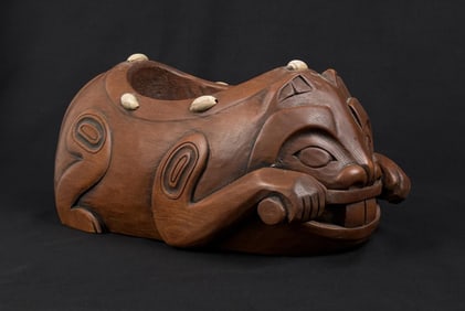 Haida Northwest Coast Beaver Grease Bowl