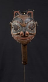 Haida Gwaii Northwest Coast Wood Bear Rattle