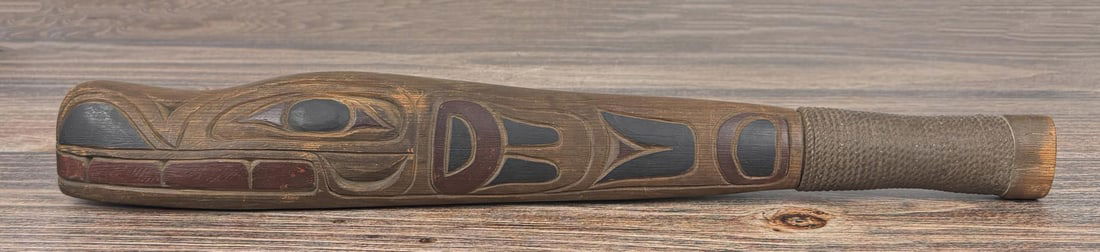 1913 Dated Haida Northwest Coast Fish Club (1 of 12)