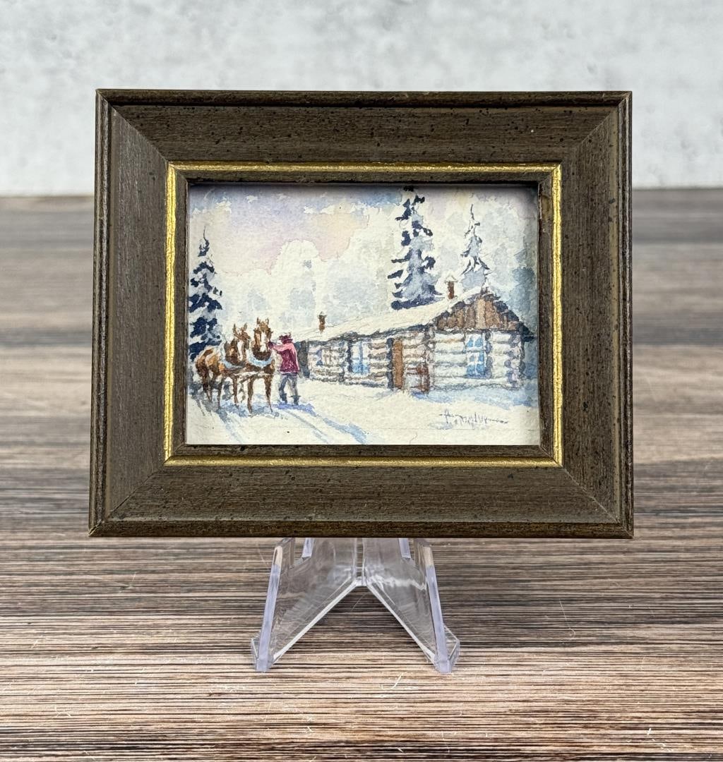 Henry Taylor Montana Miniature Painting (1 of 5)