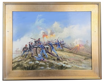 Hulan Fleming The Charge Civil War Painting