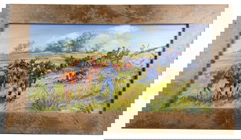 Hulan Fleming Hold the Line Civil War Painting