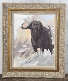 Michael Ghaui Water Buffalo Painting