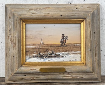 Larry Janoff Winter's Grim Secret Painting