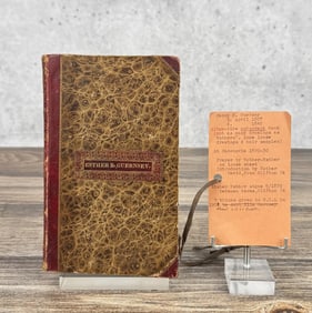 New York Folk Art Painted Diary of Esther Guernsey