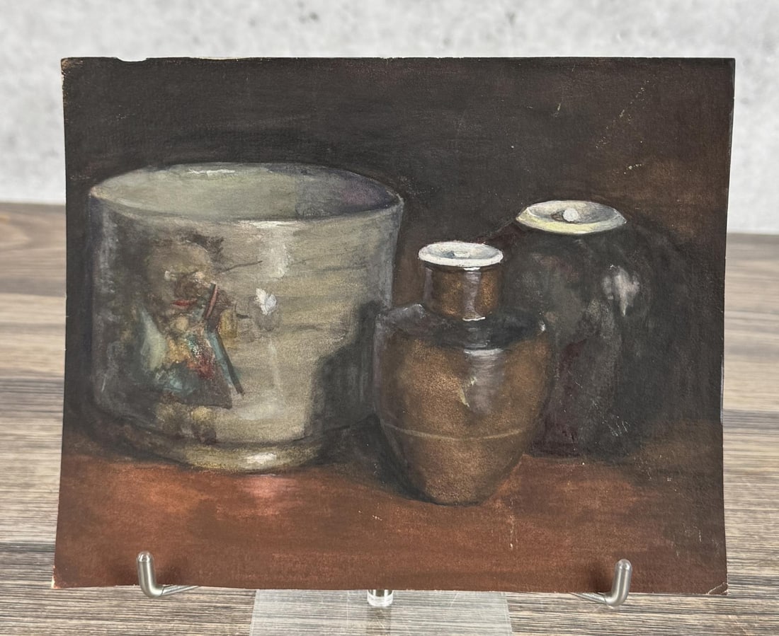 Henry Talbot Still Life Watercolor Painting: 6 1/4" by 7 3/4". Provenance: The Family of Henry S. Talbot. Henry S. Talbot (1836 - 1924) was active/lived in Massachusetts. Henry Talbot is known for Coastal view and landscape painting. HENRY SYLVE