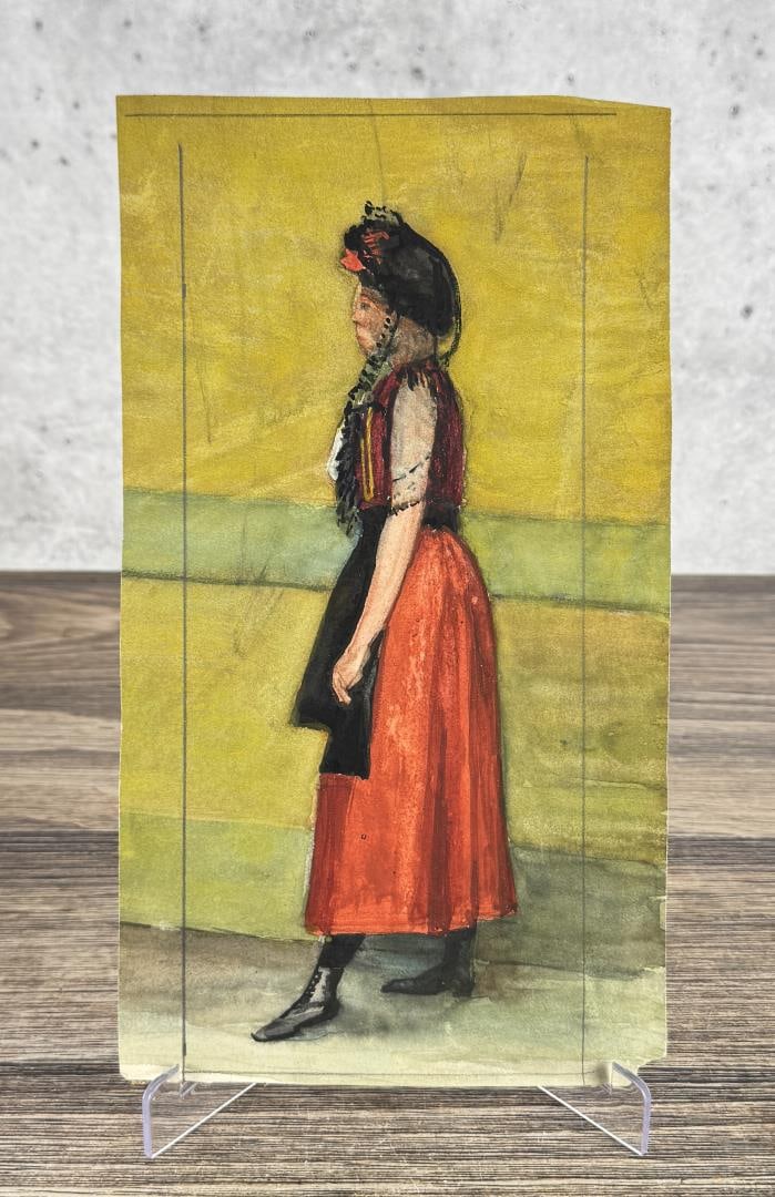 Henry Talbot Watercolor Painting: 7" by 12 1/4". Provenance: The Family of Henry S. Talbot. Henry S. Talbot (1836 - 1924) was active/lived in Massachusetts. Henry Talbot is known for Coastal view and landscape painting. HENRY SYLVESTE