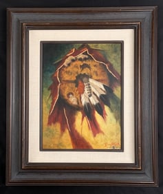 Gary Cook War Shield Painting