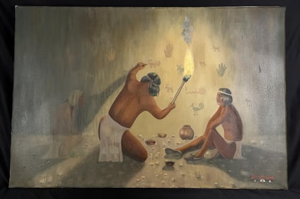 Gary Cook Watchful Eyes Painting