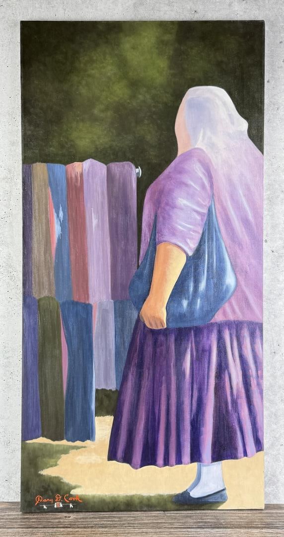 Gary Cook Denim Bag Painting (1 of 5)