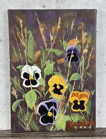 Gary Cook Panseys Painting