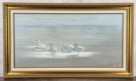 Gary Cook Teton Trumpeter Swan Painting