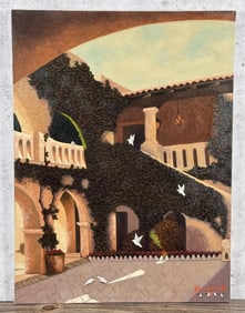 Gary Cook Sunlit Flower Sedona Arizona Painting