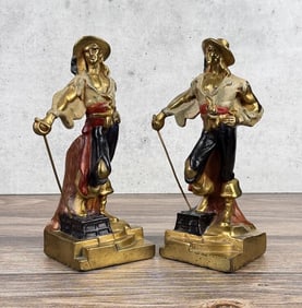 Armor Bronze Pirate Buccaneer Bookends