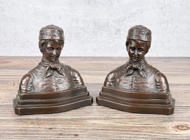 Armor Bronze Dutch Boy Bookends