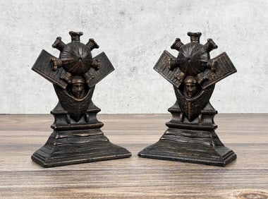 Bronze Amelia Earhart Bookends