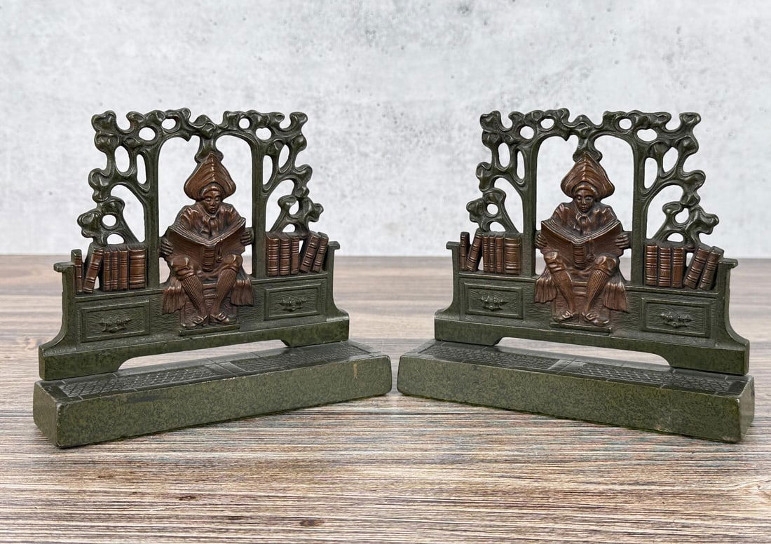 Judd Co Cast Iron Arab Scholar Bookends 9741 (1 of 9)