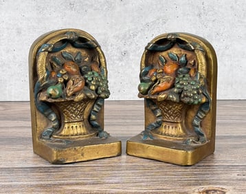 JB Hirsch Foundry Fruit Basket Bookends