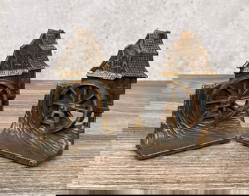 Verona Cast Iron Mill Bookends