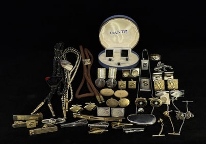 Collection of Cufflinks Bolo Ties Tie Tacks